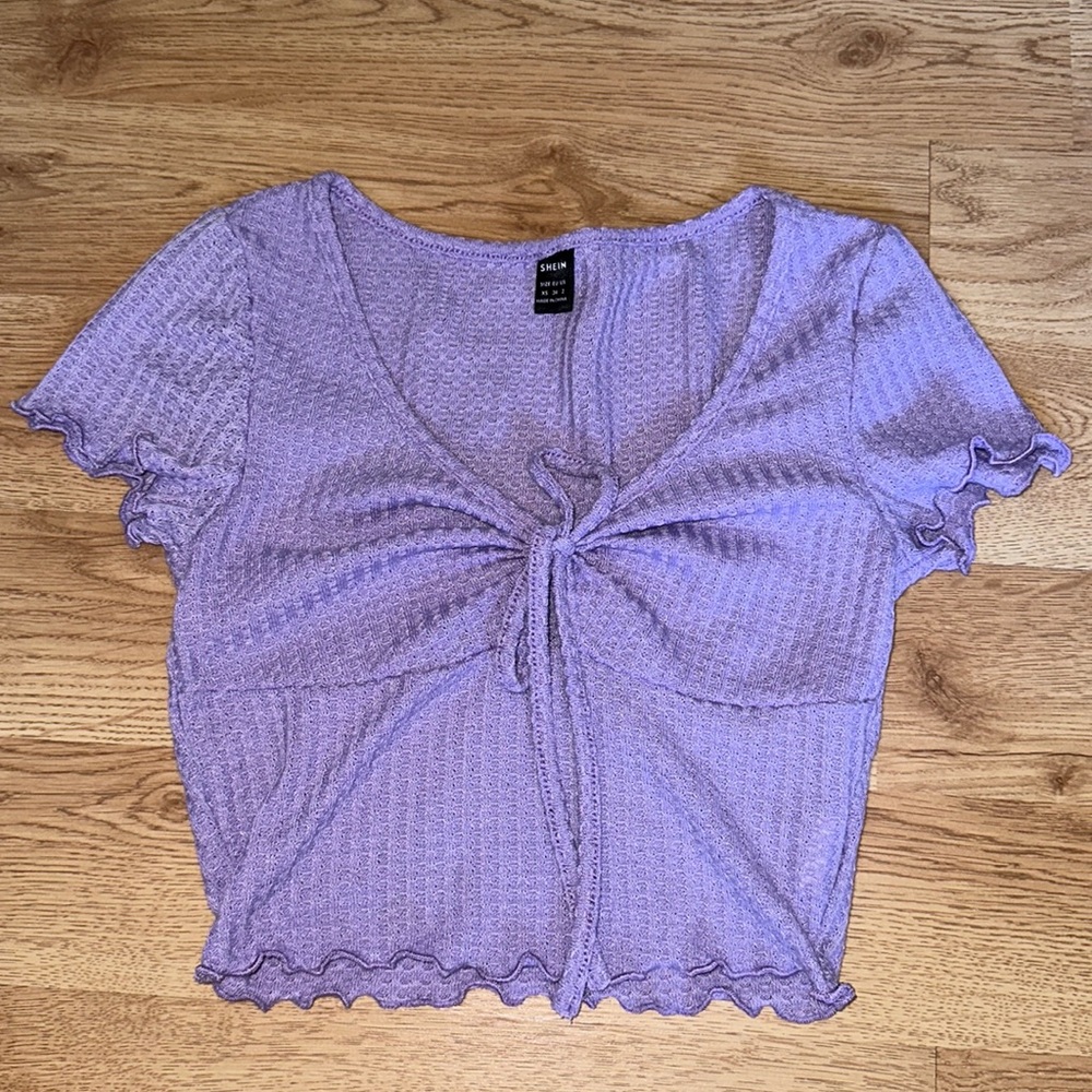 SHEIN purple crop top size xs.